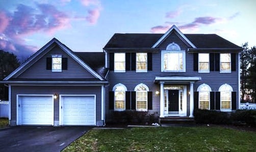 Englishtown modern townhouse complex on borough outer border