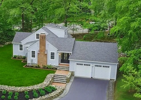 shrewsbury-home-3 Aerial view of Shrewsbury NJ residential borough showing elevated inland ridge canopy and colonial estate streetscapes