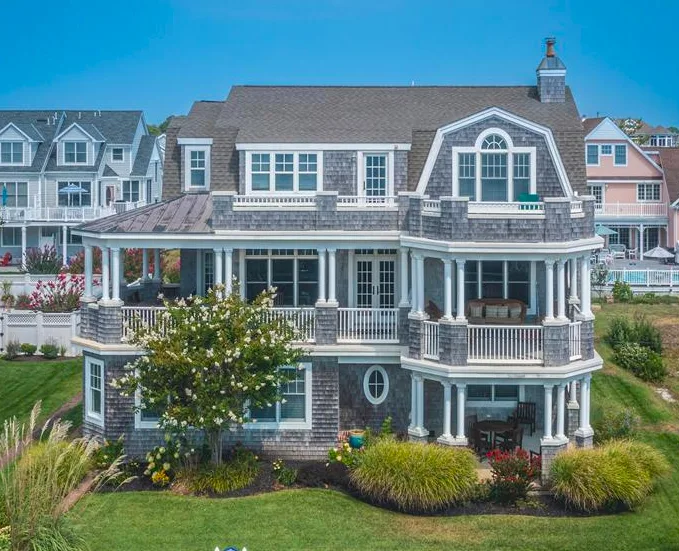 Coastal townhouse near Cape May promenade with balcony and ocean view