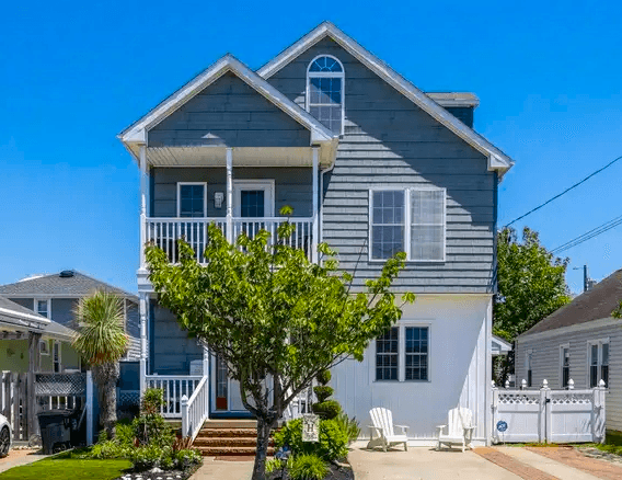Modern waterfront property featuring private bulkheads and boat docks in Margate City