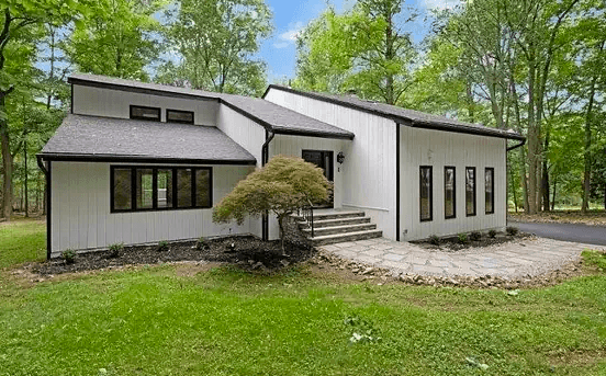 bernardsville-home3 Bernardsville estate with mature tree canopy and slate roof